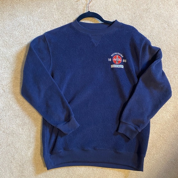 Small fleece coca-cola coke sweater jumper mens - Picture 8 of 11